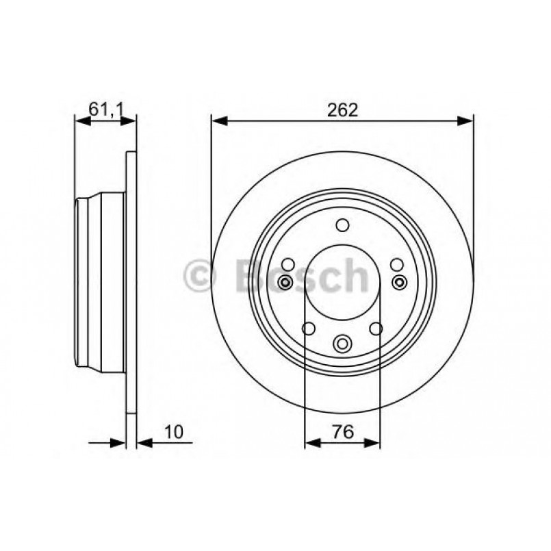 0986479508 BOSCH Гальмівний диск