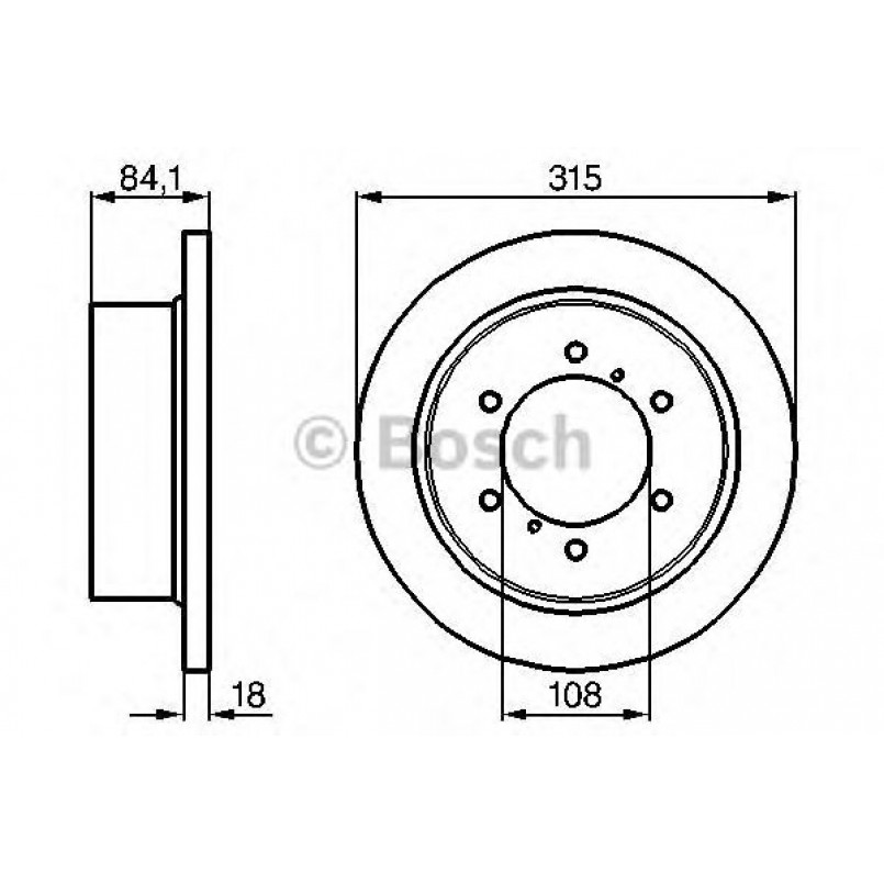 0986478713 BOSCH Гальмівний диск BD627