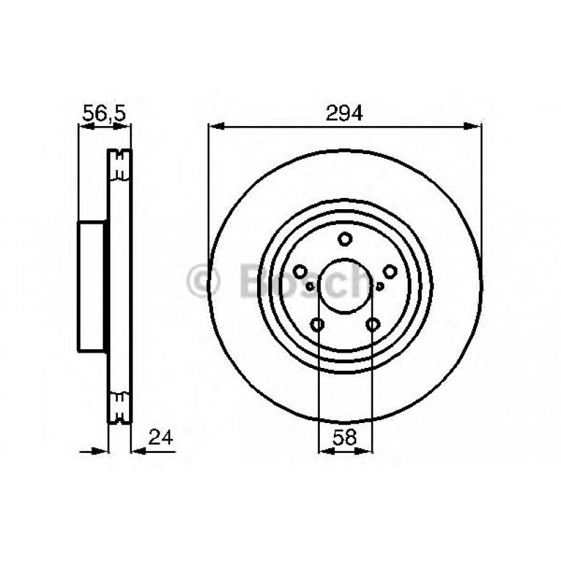0986478977 BOSCH Гальмівний диск BD875