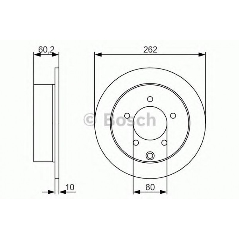 0986479A41 BOSCH Гальмівний диск BD1728