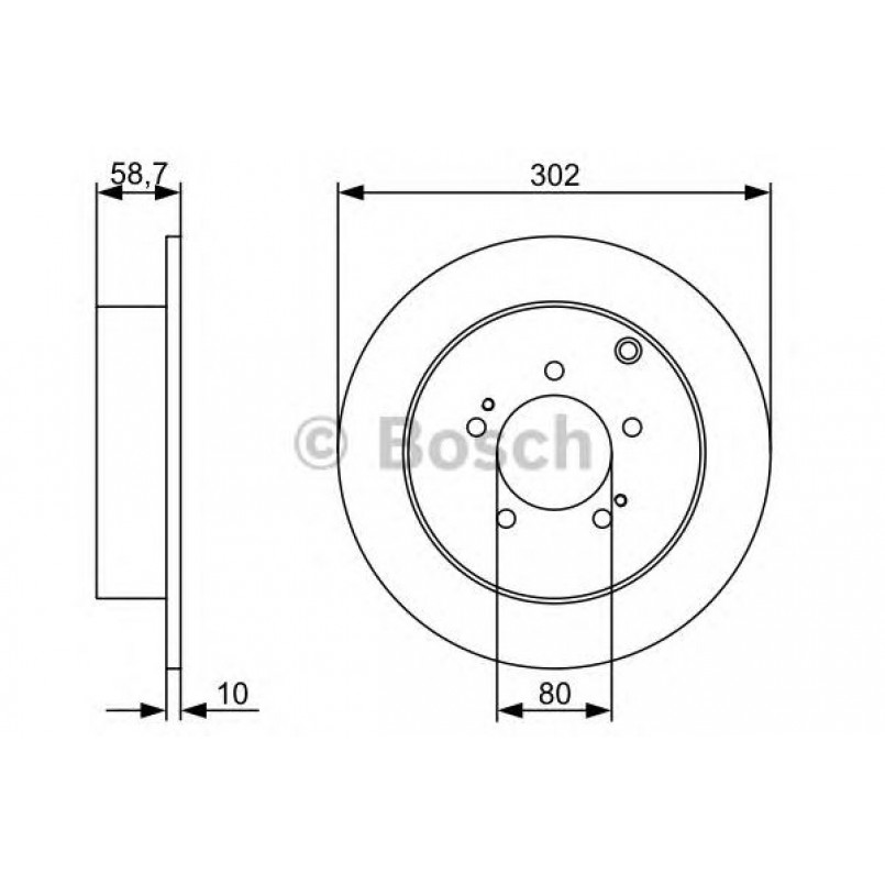 0986479318 BOSCH Гальмівний диск BD1222