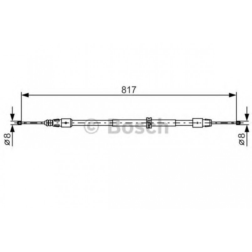 1987482024 BOSCH Трос ручного гальма