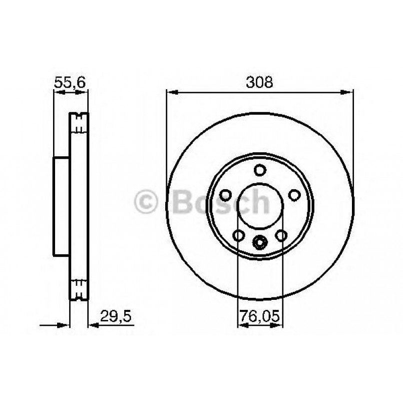 0986479211 BOSCH Гальмівний диск
