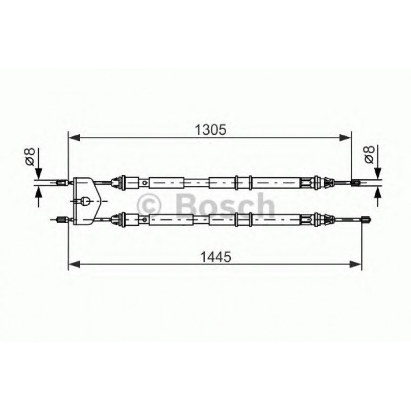 1987477732 BOSCH Трос ручного гальма