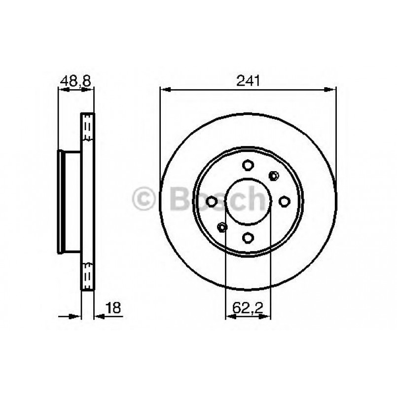 0986479286 BOSCH Гальмівний диск BD1149