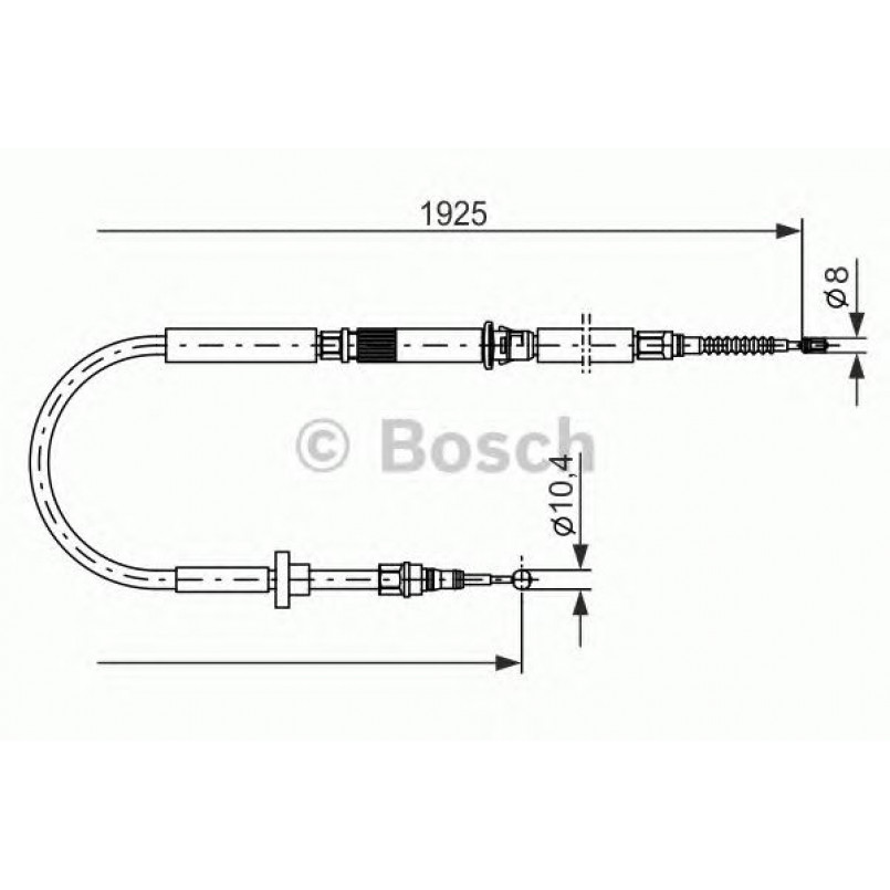 1987477959 BOSCH Трос ручного гальма
