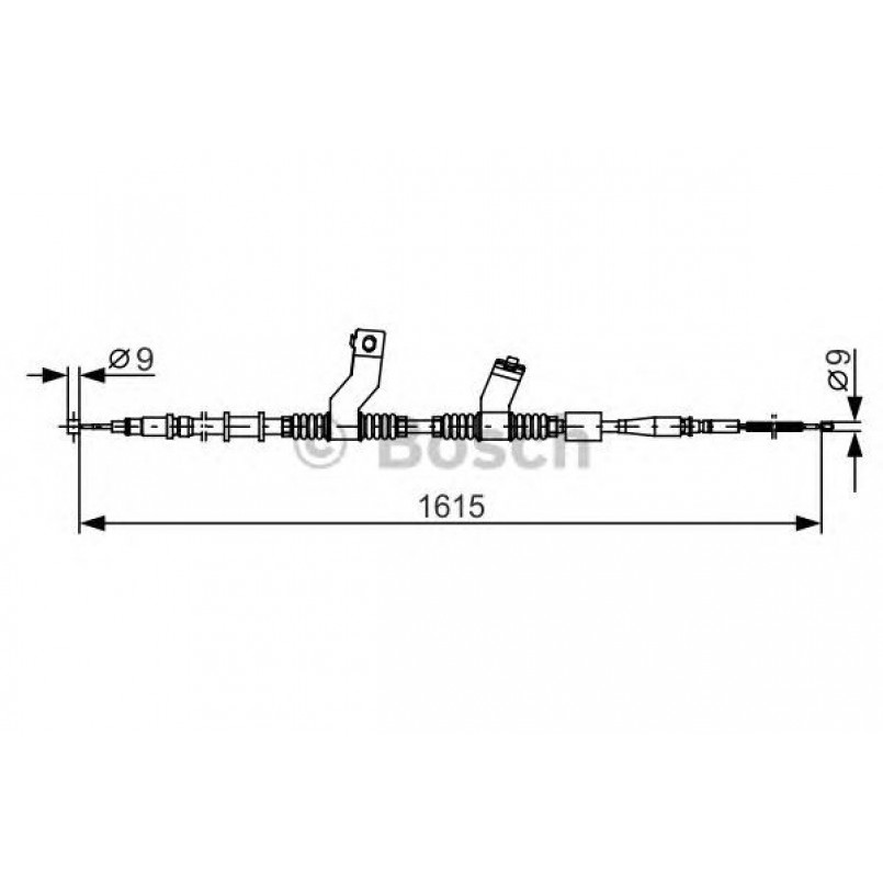 1987482353 BOSCH Трос ручного гальма
