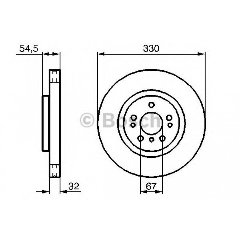 0986479269 BOSCH Гальмівний диск BD1147