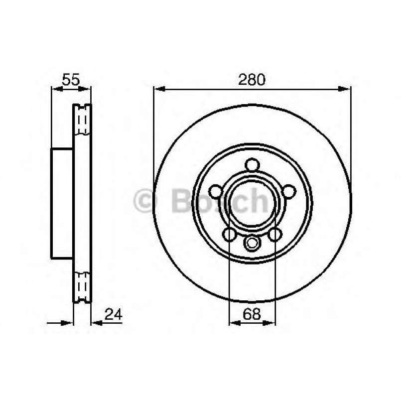 0986478846 BOSCH Гальмівний диск