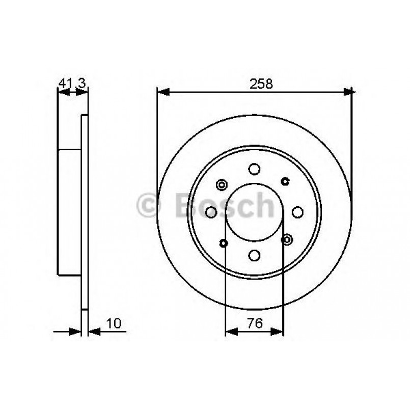 0986479462 BOSCH Гальмівний диск BD1272