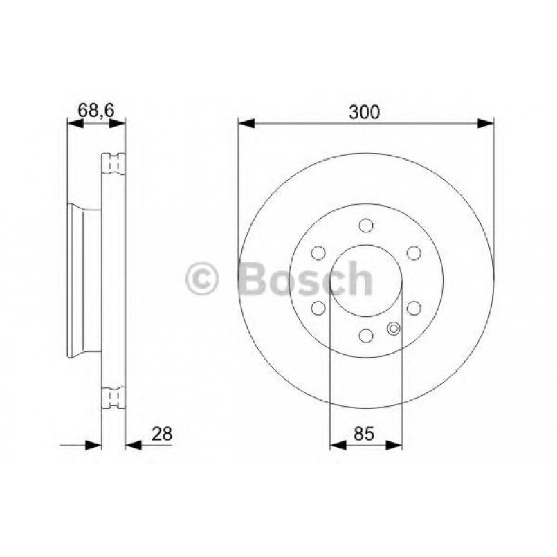 0986479294 BOSCH Гальмівний диск BD1157