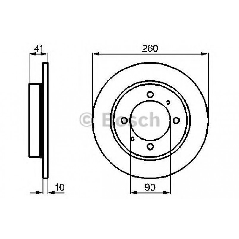 0986478898 BOSCH Гальмівний диск BD797
