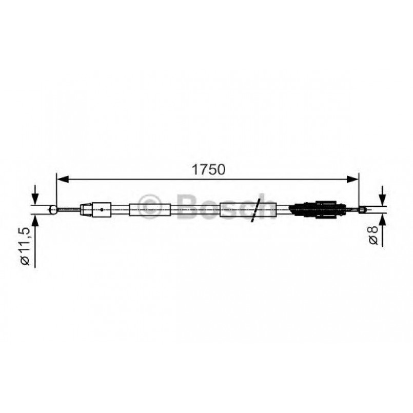 1987482018 BOSCH Трос ручного гальма
