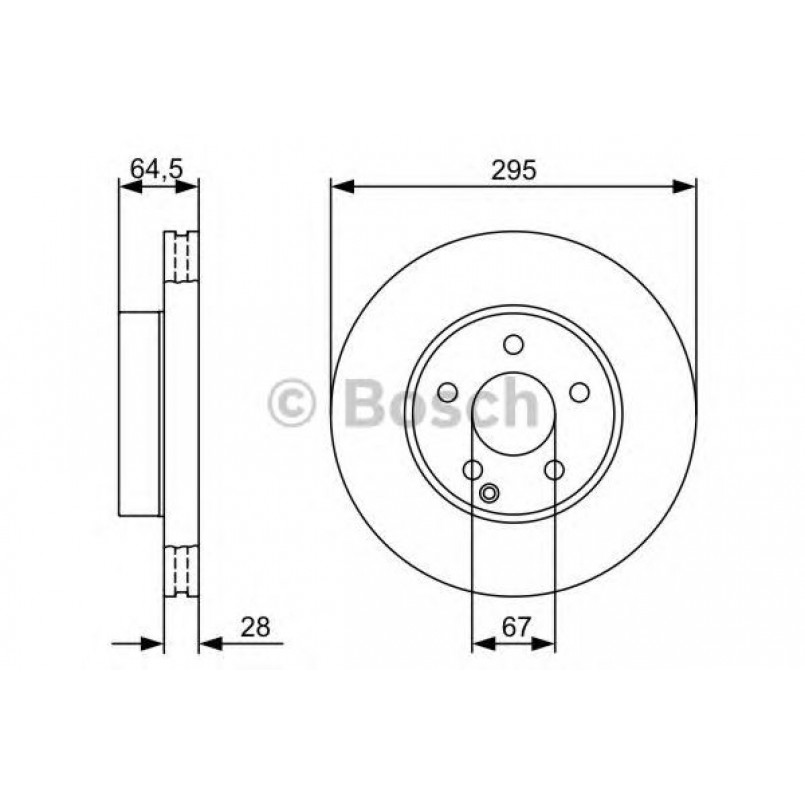 0986479407 BOSCH Гальмівний диск BD1301