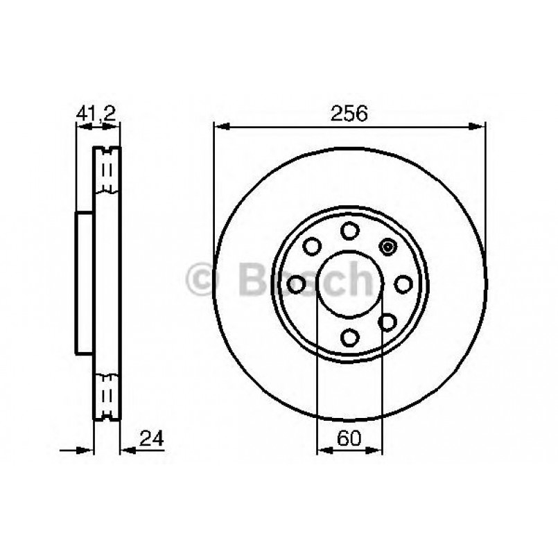 0986478881 BOSCH Гальмівний диск BD780