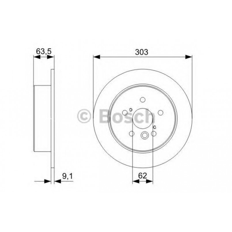 0986479338 BOSCH Гальмівний диск