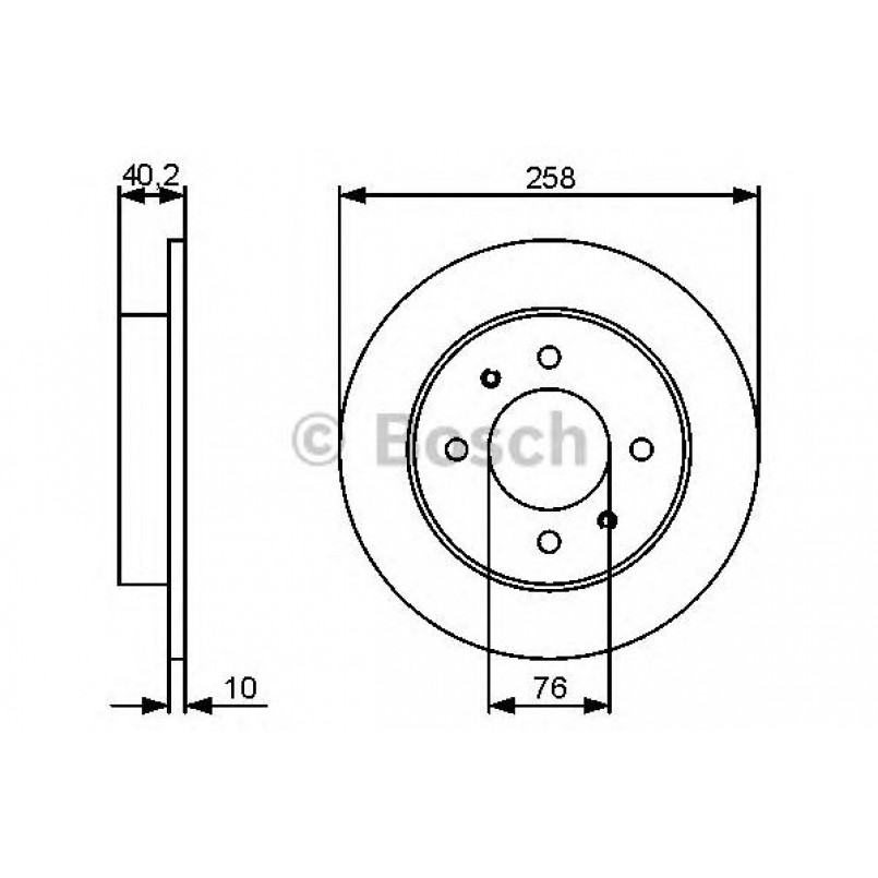 0986479484 BOSCH Гальмівний диск BD1342