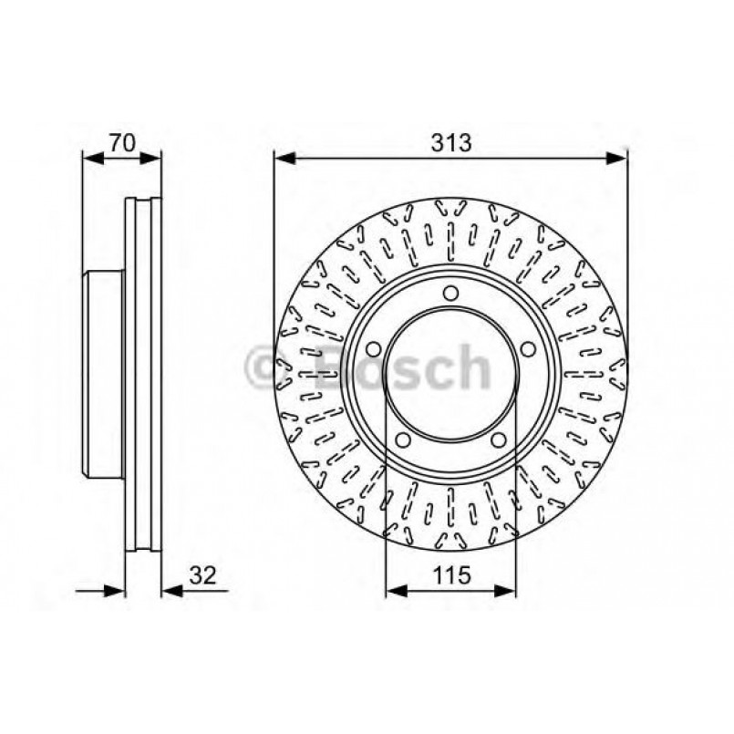 0986479567 BOSCH Гальмівний диск BD1410