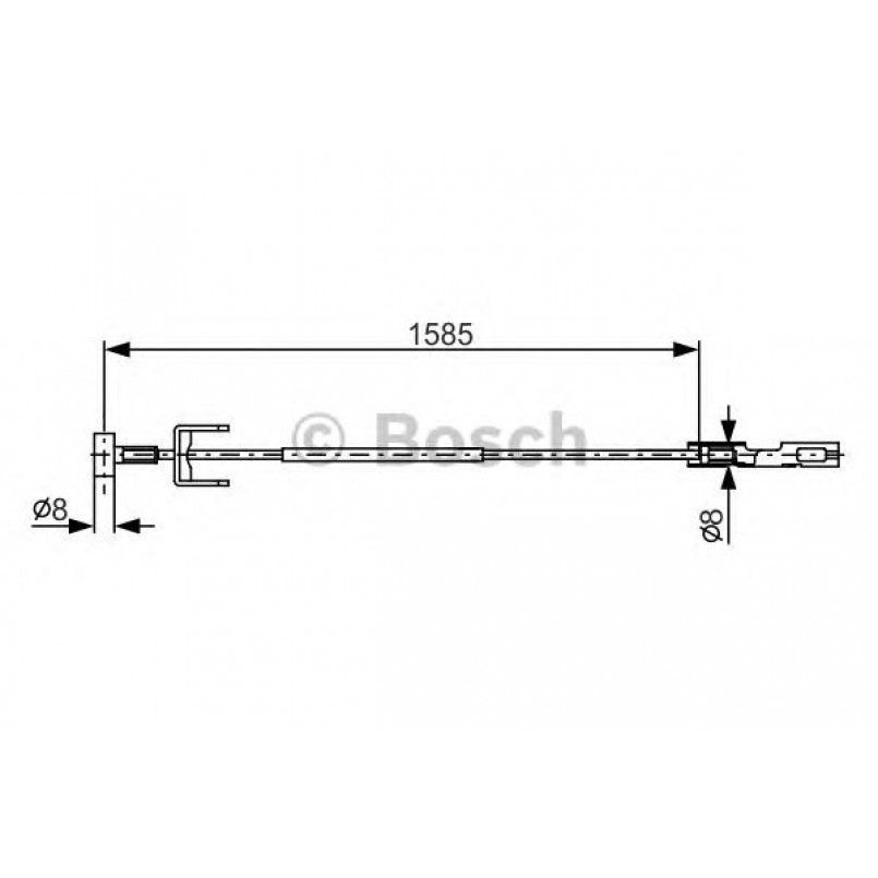 1987482145 BOSCH Трос ручного гальма