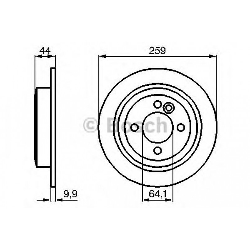 0986478601 BOSCH Гальмівний диск BD520