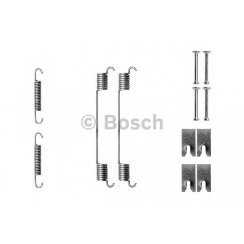 1987475289 BOSCH Монтажний комплект задніх гальмівний колодок