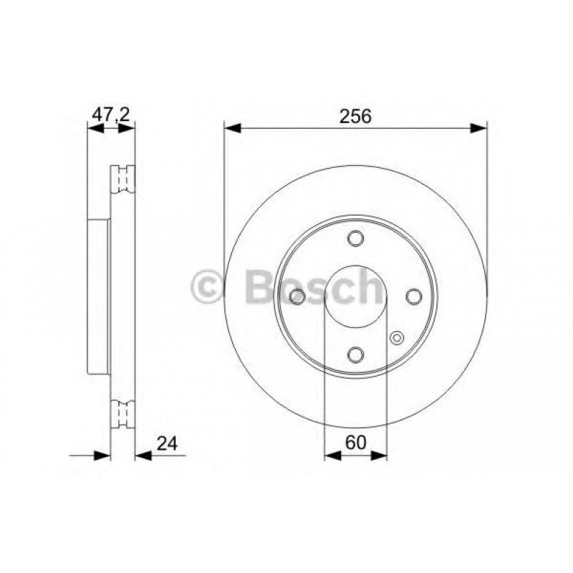 0986479328 BOSCH Гальмівний диск