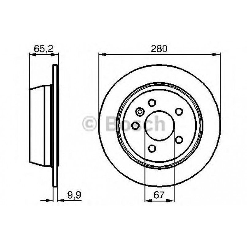 0986478873 BOSCH Гальмівний диск BD772