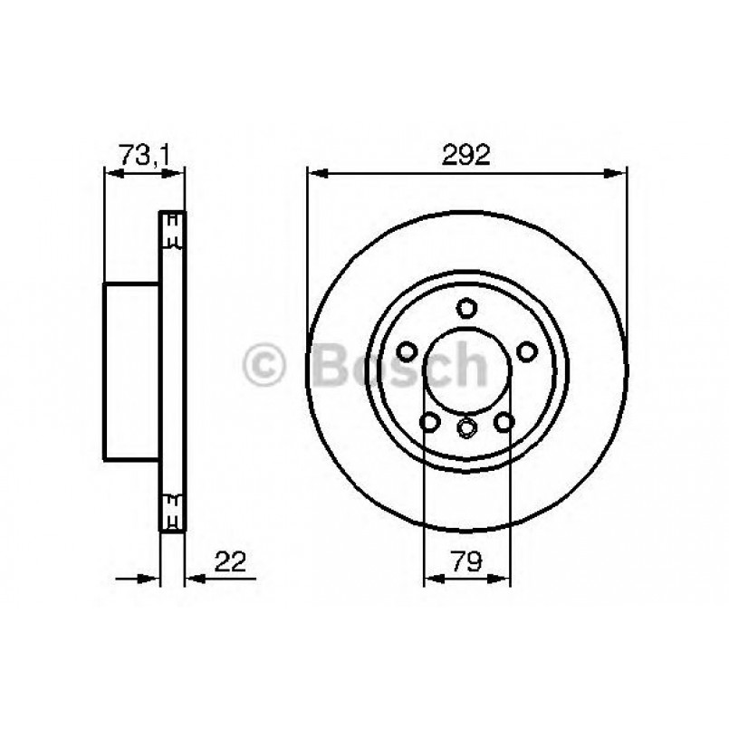 0986479214 BOSCH Гальмівний диск BD1082