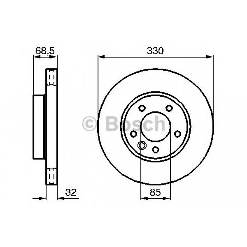 0986479250 BOSCH Гальмівний диск BD1115