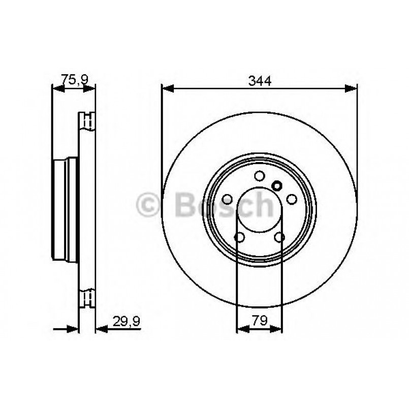 0986479475 BOSCH Гальмівний диск BD1331