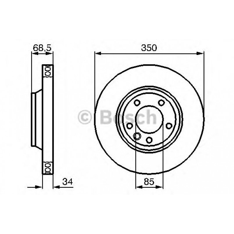 0986479249 BOSCH Гальмівний диск BD1114