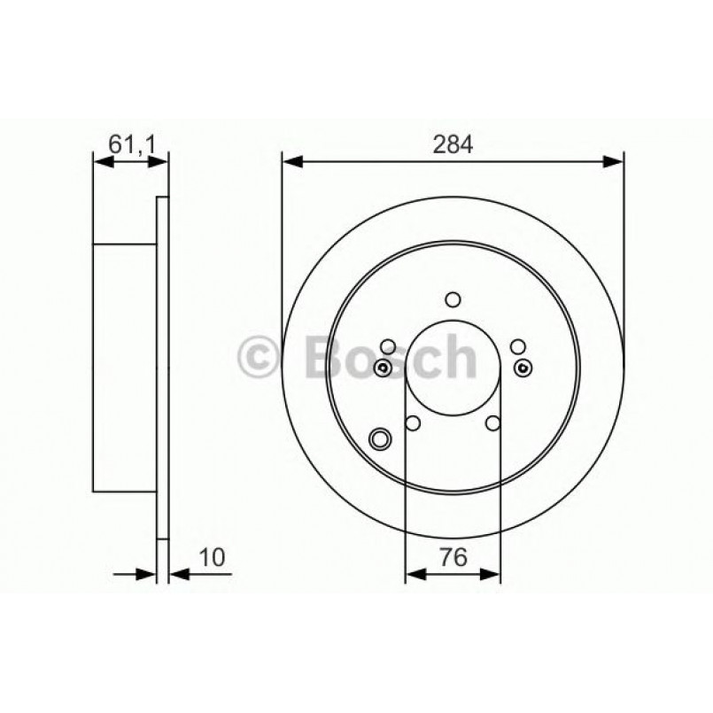 0986479U37 BOSCH Гальмівний диск