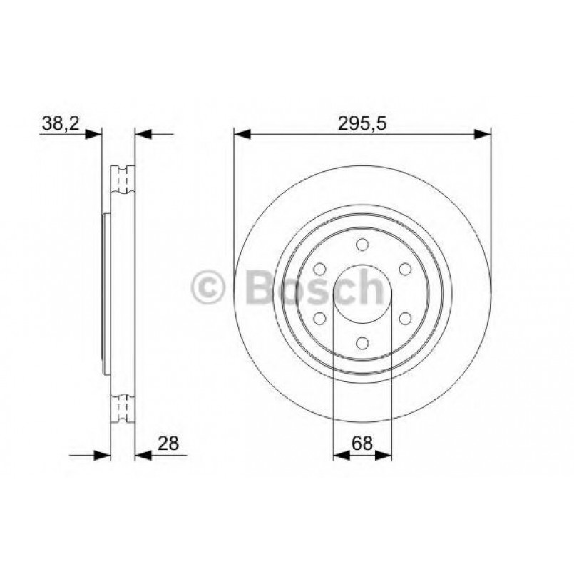 0986479356 BOSCH Гальмівний диск BD1199