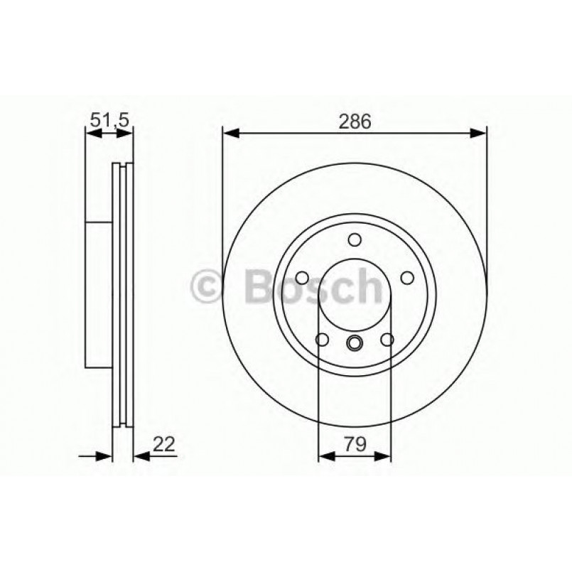 0986479S10 BOSCH Гальмівний диск