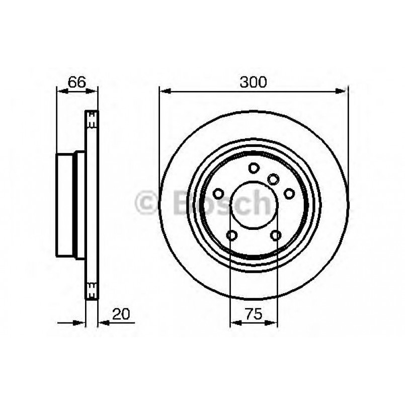 0986479218 BOSCH Гальмівний диск BD1086