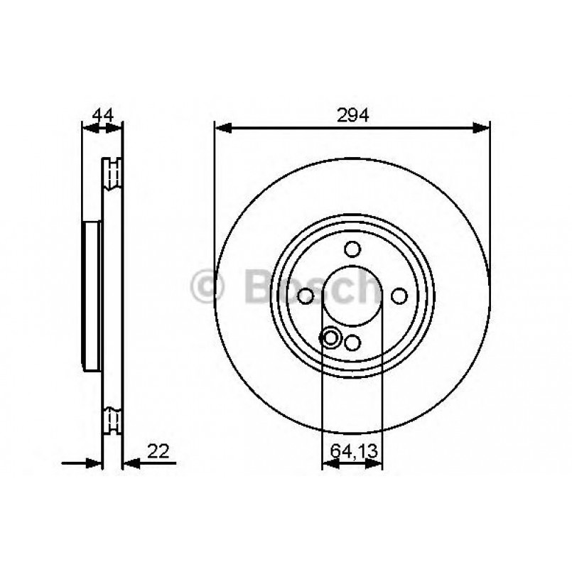 0986479438 BOSCH Гальмівний диск BD1279