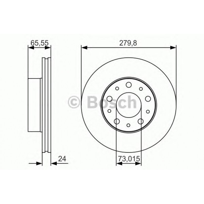 0986479S70 BOSCH Гальмівний диск