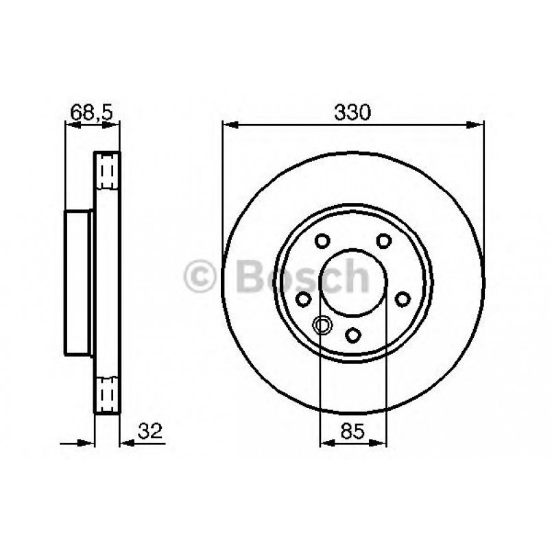 0986479248 BOSCH Гальмівний диск BD1113