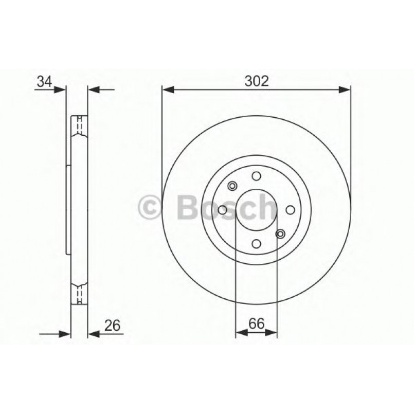 0986479288 BOSCH Гальмівний диск BD1151