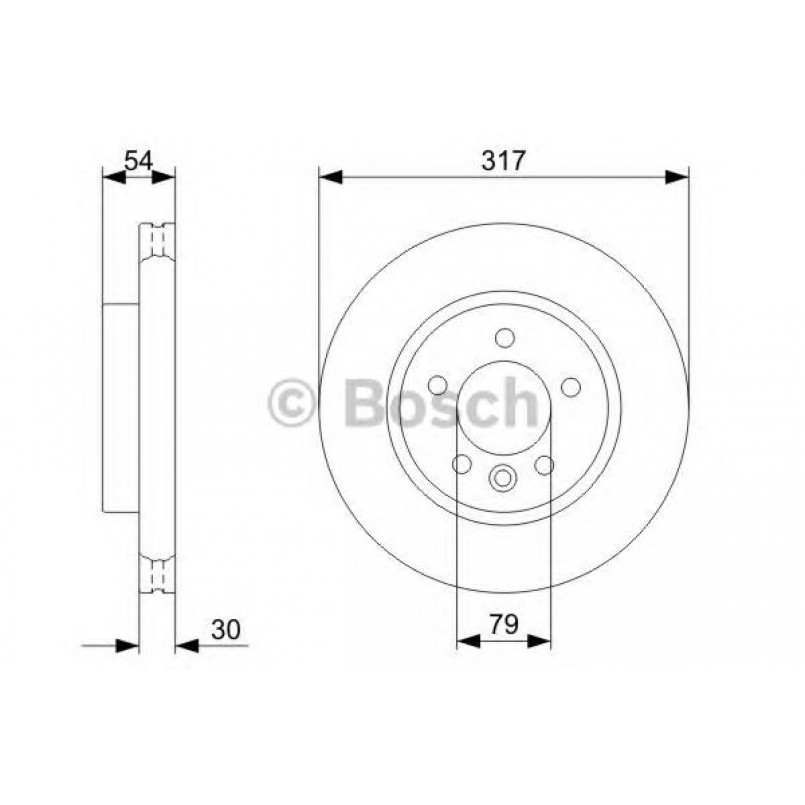 0986479287 BOSCH Гальмівний диск BD1150