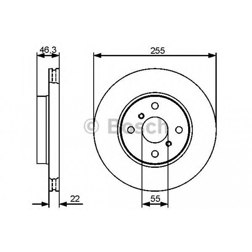 0986479430 BOSCH Гальмівний диск BD1315