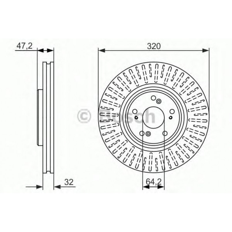 0986479741 BOSCH Гальмівний диск BD1573