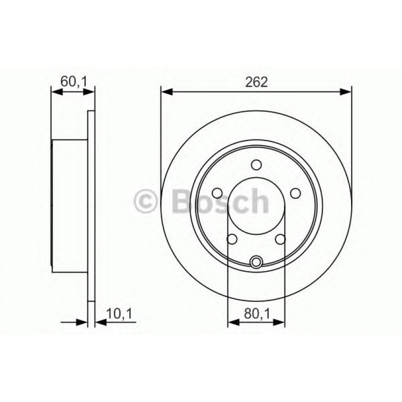0986479R05 BOSCH Гальмівний диск