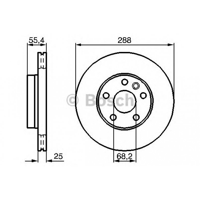 0986478893 BOSCH Гальмівний диск