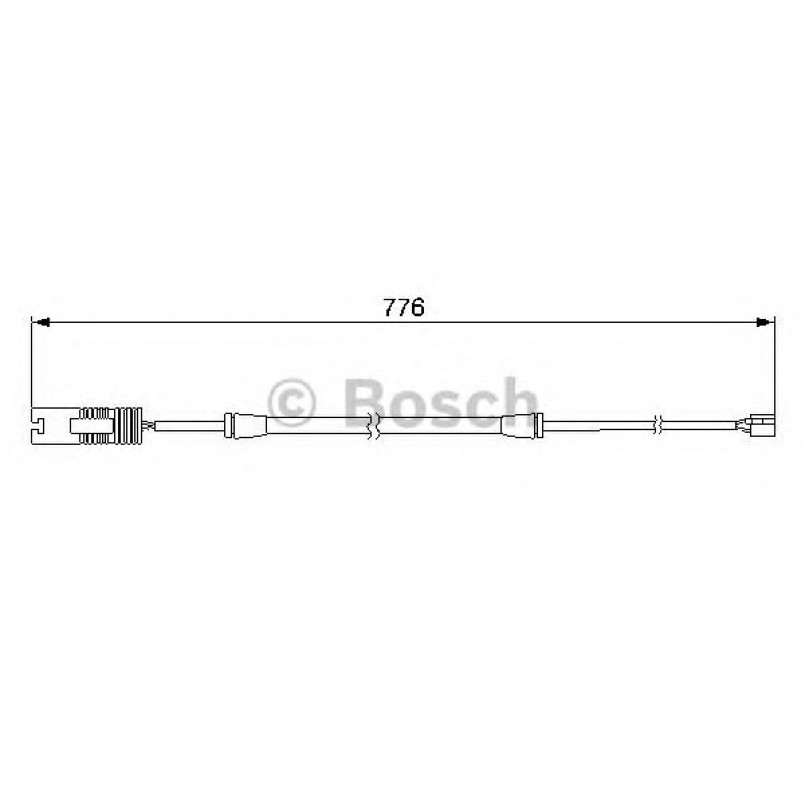 1987474925 BOSCH Датчик зносу гальмівних колодок
