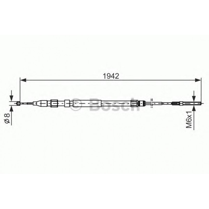 1987477820 BOSCH Трос ручного гальма
