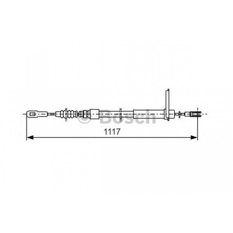 1987477750 BOSCH Трос ручного гальма