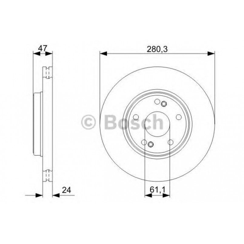 0986479743 BOSCH Гальмівний диск BD1118