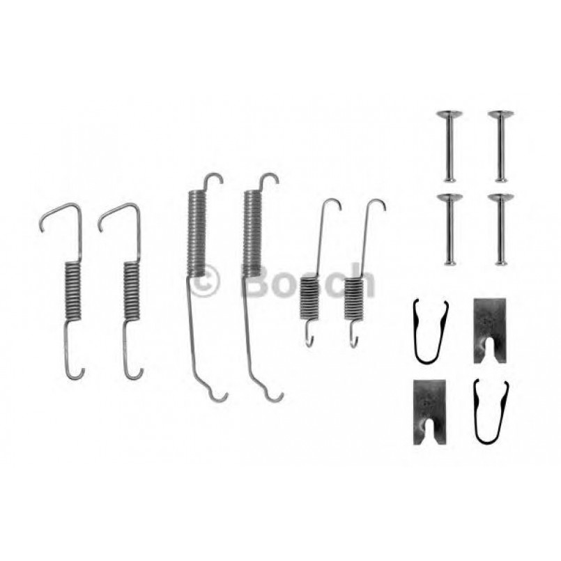1987475231 BOSCH Монтажний комплект задніх гальмівний колодок