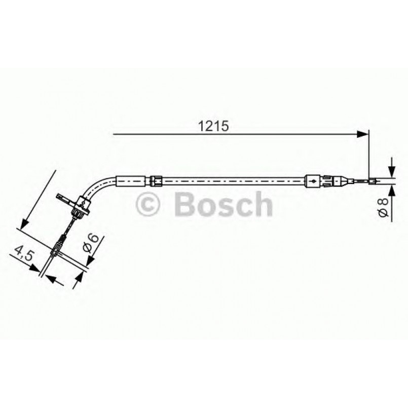 1987477225 BOSCH Трос ручного гальма